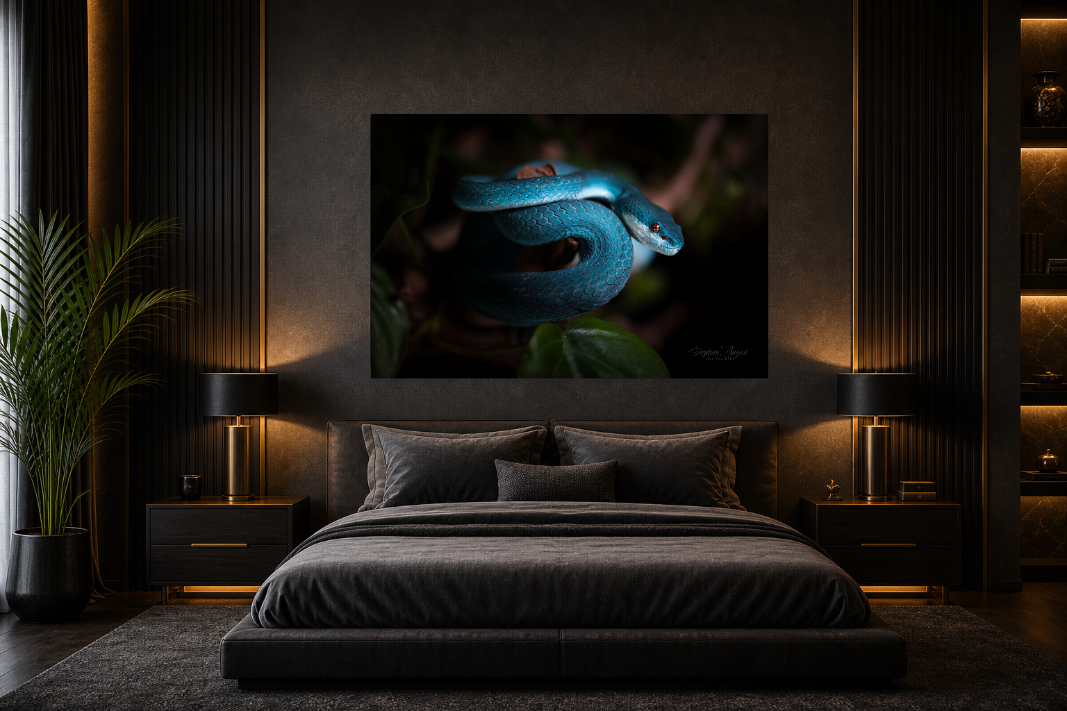 Blaue Eleganz